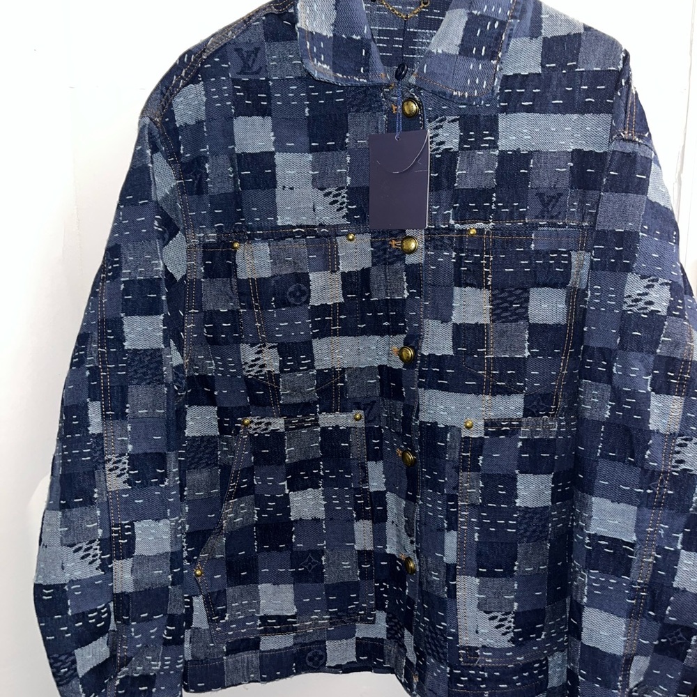 Louis Vuitton Navy Patchwork Jacket NWT - image 1